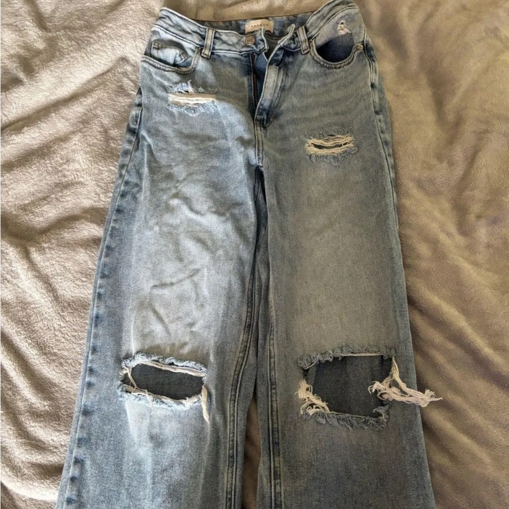 American Girl Light Blue Distressed Boyfriend Jeans